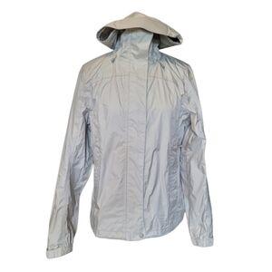 XS L.L.Bean Nylon Shell Jacket Trail Model Rain Grey Waterproof Hiking